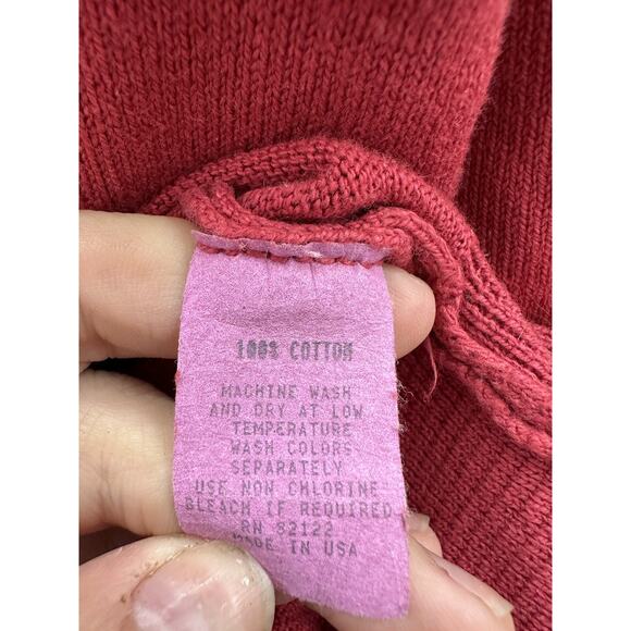 Mens Crown Club Sweater Size XL Red Embroidered Local UAW Union Auto Workers - Picture 7 of 12